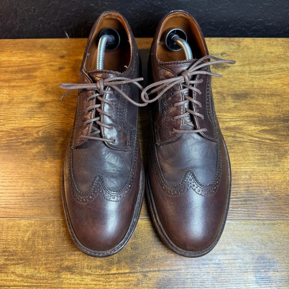 Frye James Wingtip 84614 Brown Leather Oxford Mens 10.5‎ D